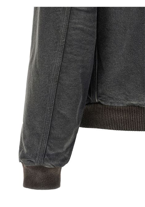 giacca con cappuccio uomo nera AURALEE | A25AB02CDFADED BLACK